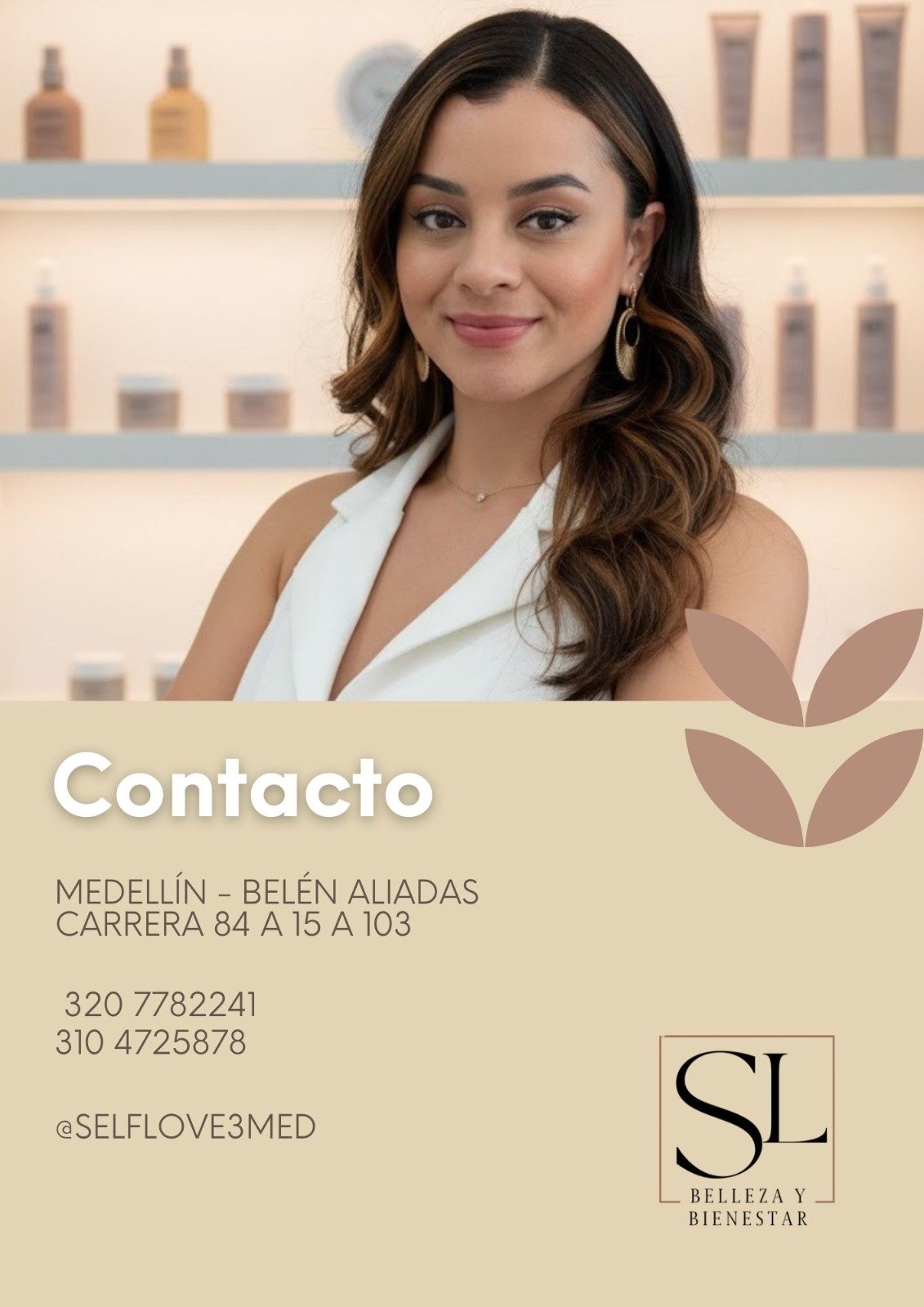 Banner SL Selflove contacto y agenda en Belén Medellín