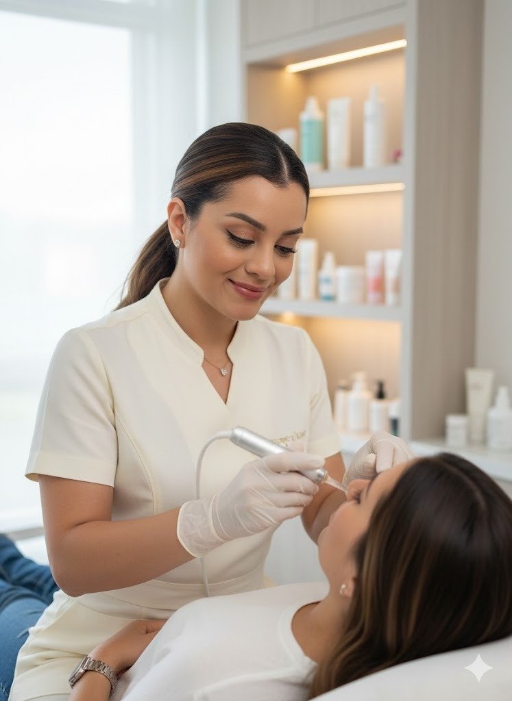 Aparatología facial avanzada en clínica estética SL Selflove en Belén Medellín